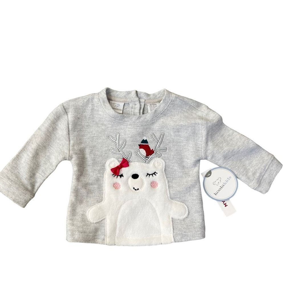 Koala Kids Winter Christmas Sweater 9-12 months NWT